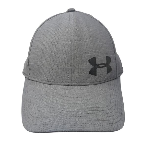 Under Armour Fitted Baseball Cap Gray XL Lightweight Breathable 6 Panel - Picture 1 of 9